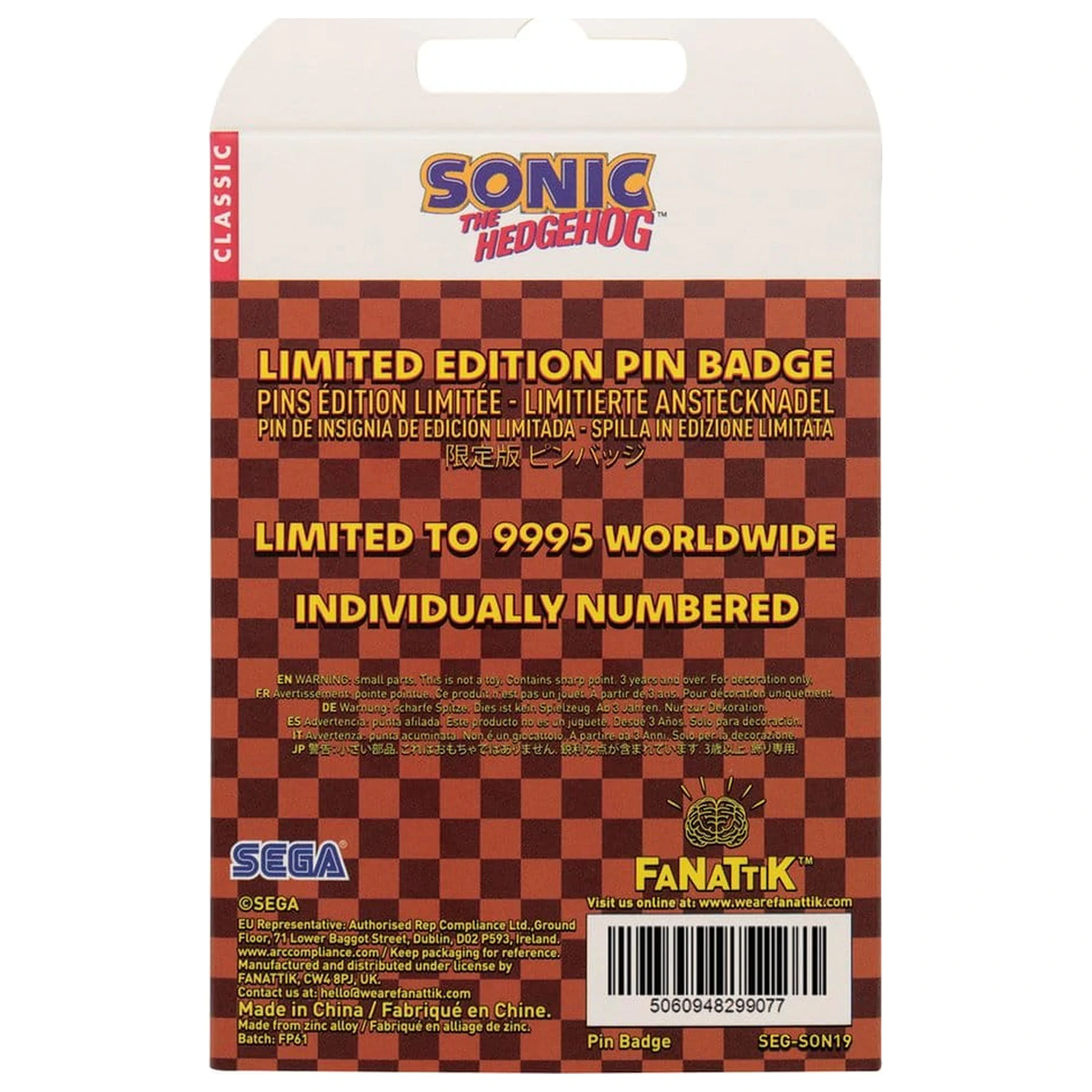 Sonic The Hedgehog Insigna ac mobil poza produsului