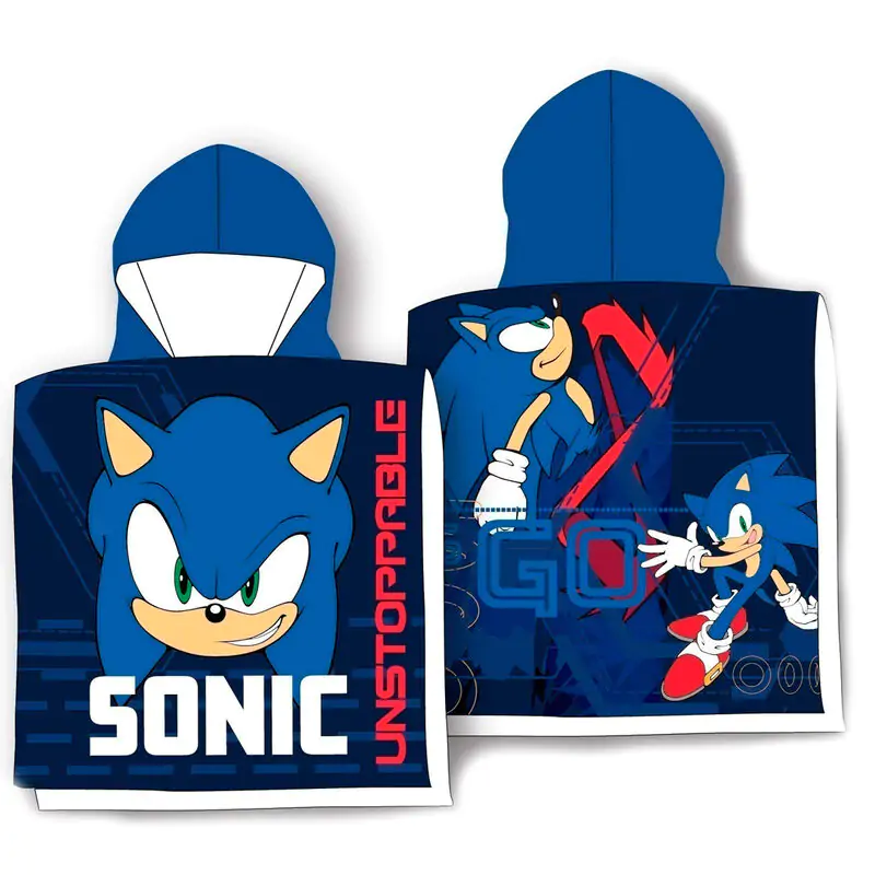 Prosop poncho din bumbac Sonic The Hedgehog poza produsului