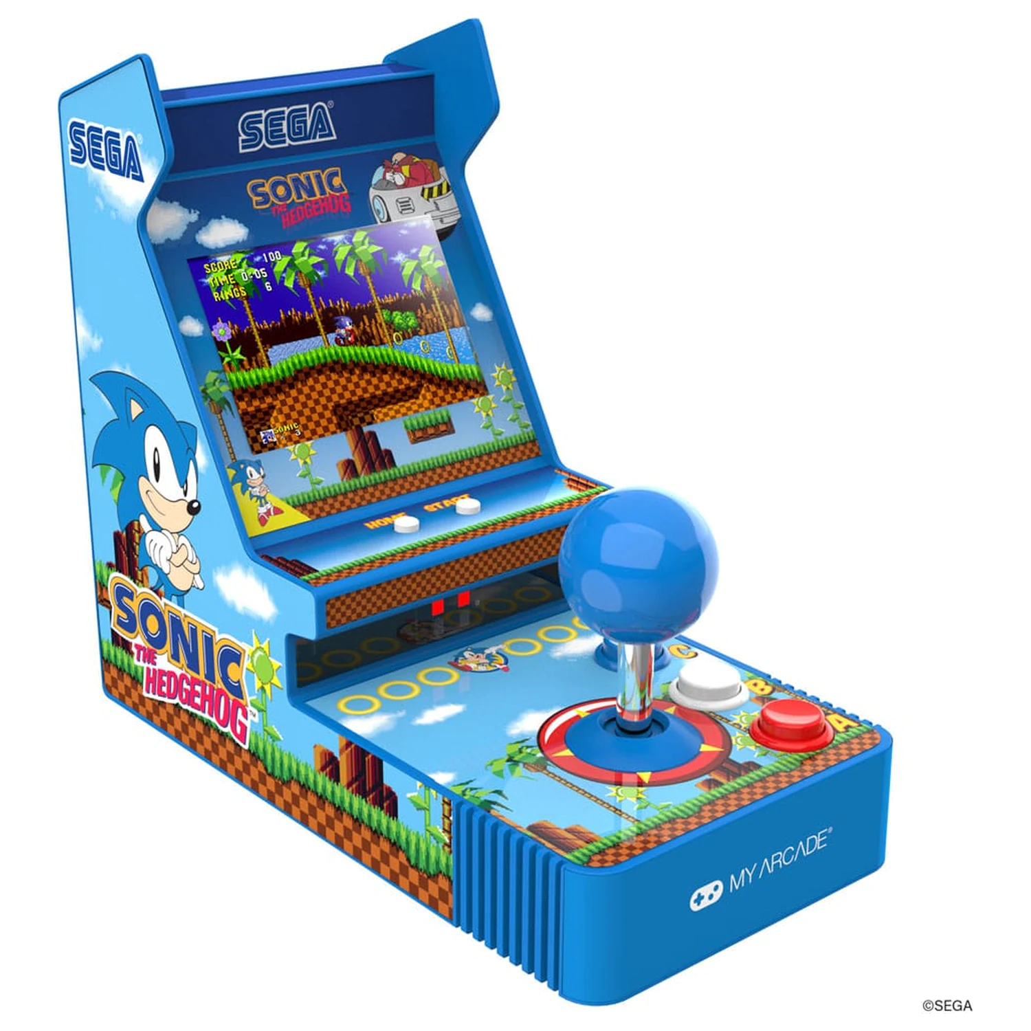 Sonic The Hedgehog Portabil Retro Arcade Joystick Jucator poza produsului