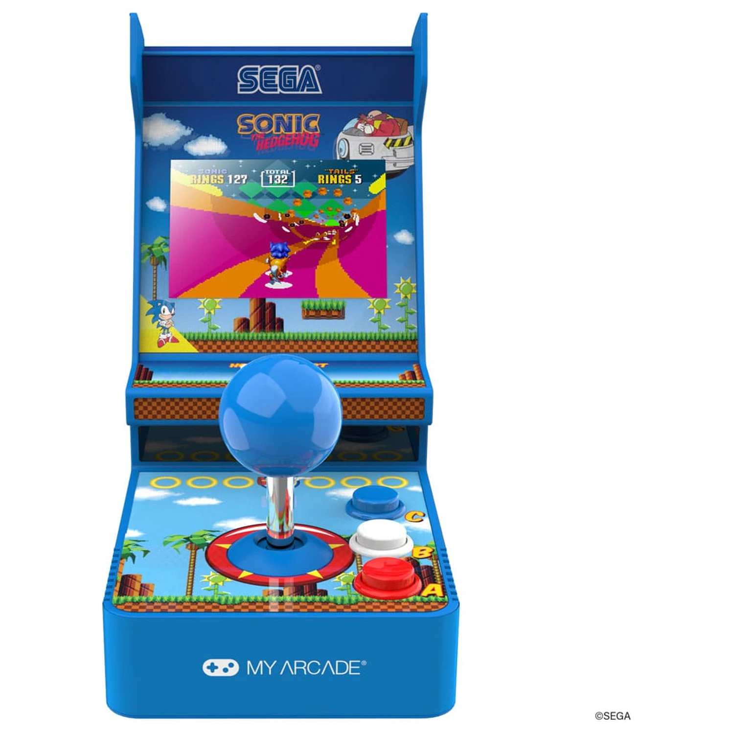 Sonic The Hedgehog Portabil Retro Arcade Joystick Jucator poza produsului