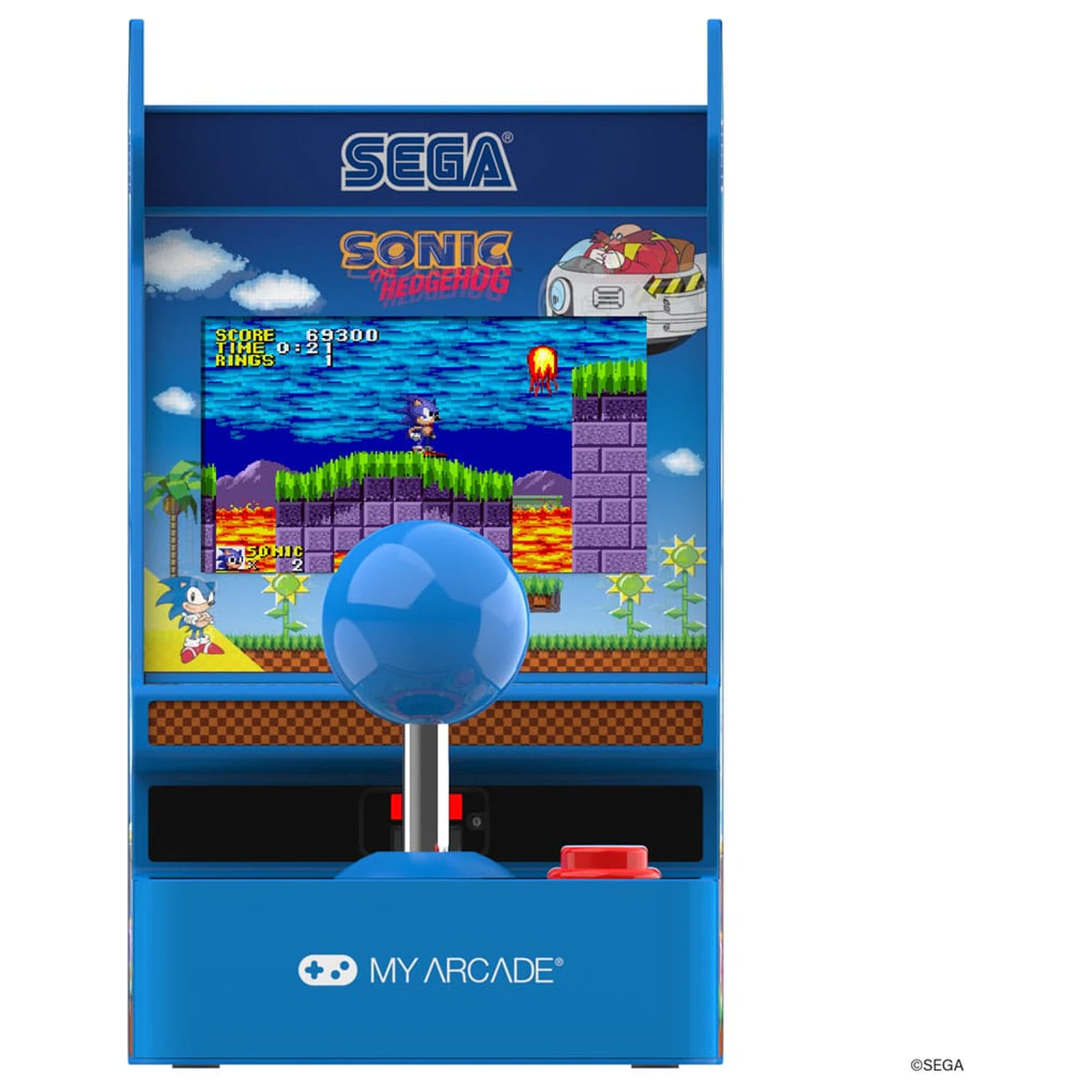 Sonic The Hedgehog Portabil Retro Arcade Joystick Jucator poza produsului