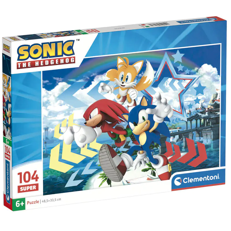 Sonic the Hedgehog puzzle 104 piese poza produsului