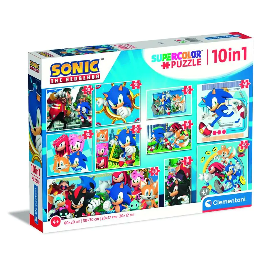 Puzzle Sonic the Hedgehog 18+30+48+60 piese poza produsului