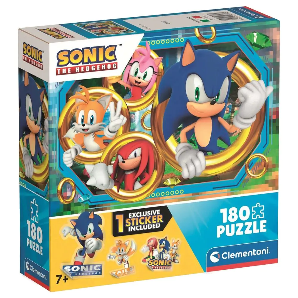 Sonic the Hedgehog puzzle 180 piese poza produsului