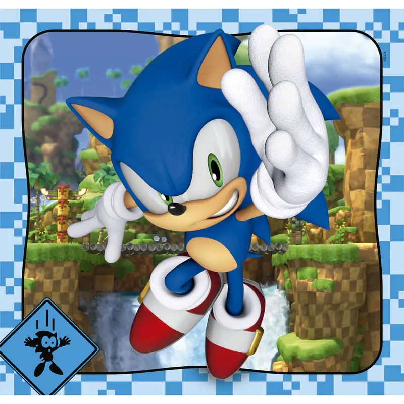 Sonic the Hedgehog puzzle 3x48 piese poza produsului