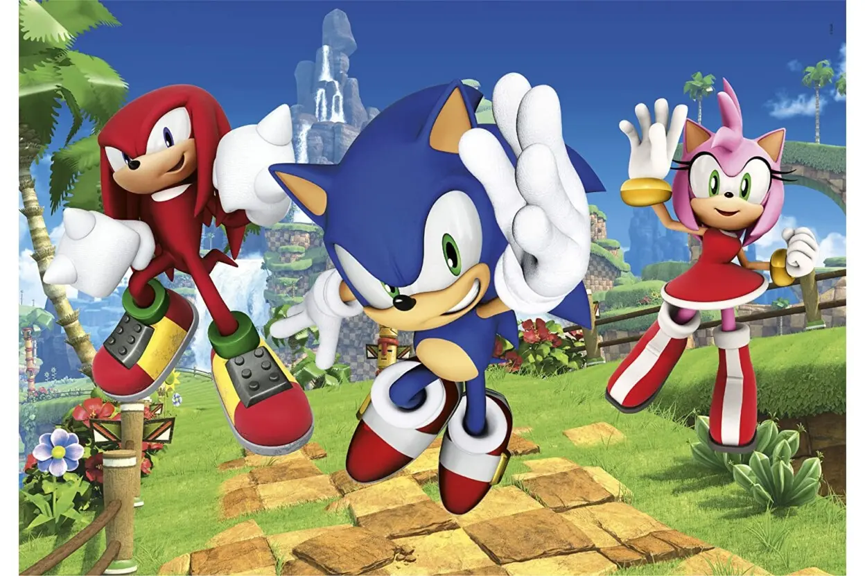 Sonic The Hedgehog puzzle 3x48 piese poza produsului