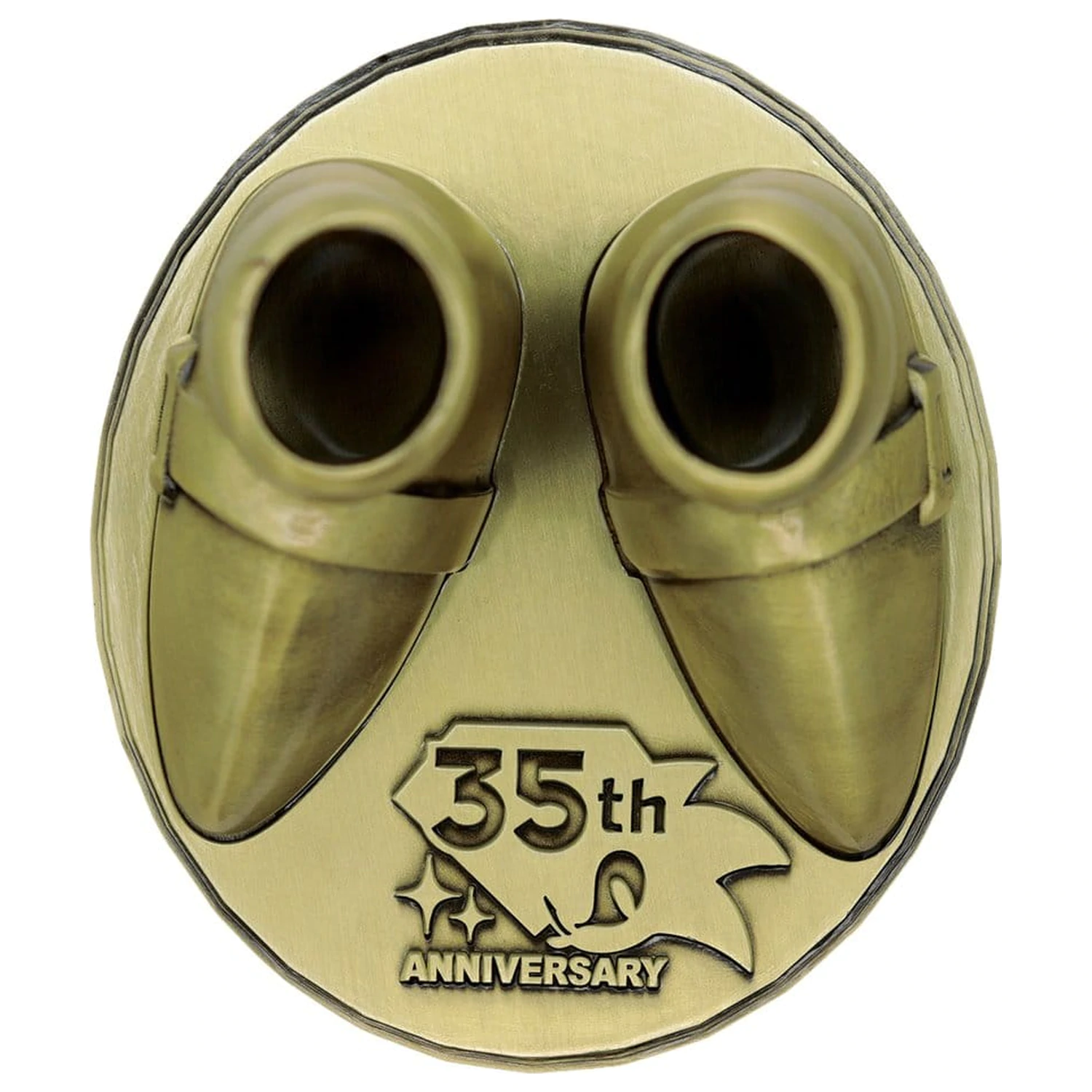 Sonic the Hedgehog Replica 35th Anniversary Metal Boot Editie Limita poza produsului