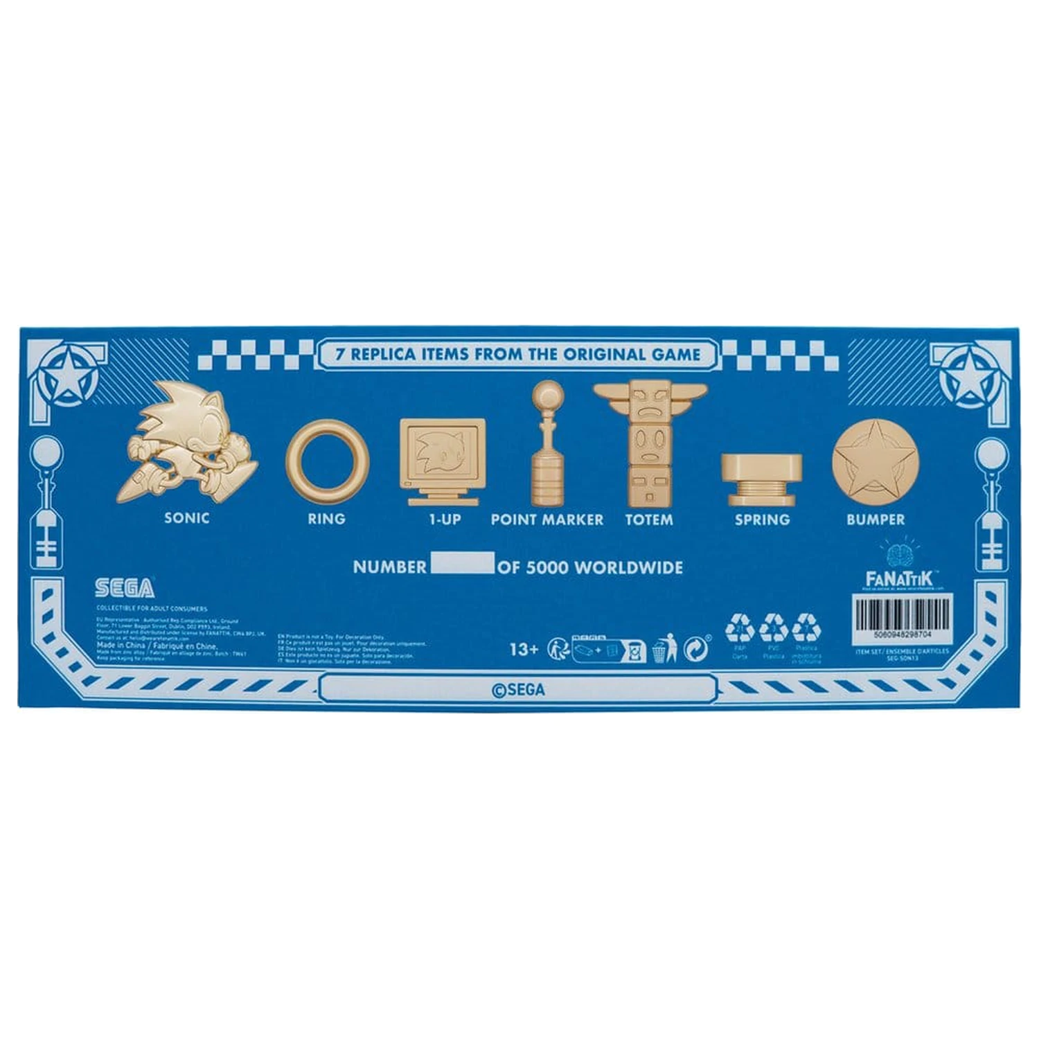 Sonic the Hedgehog Replica Set Comemorativ de Iconite Editie Limitata poza produsului