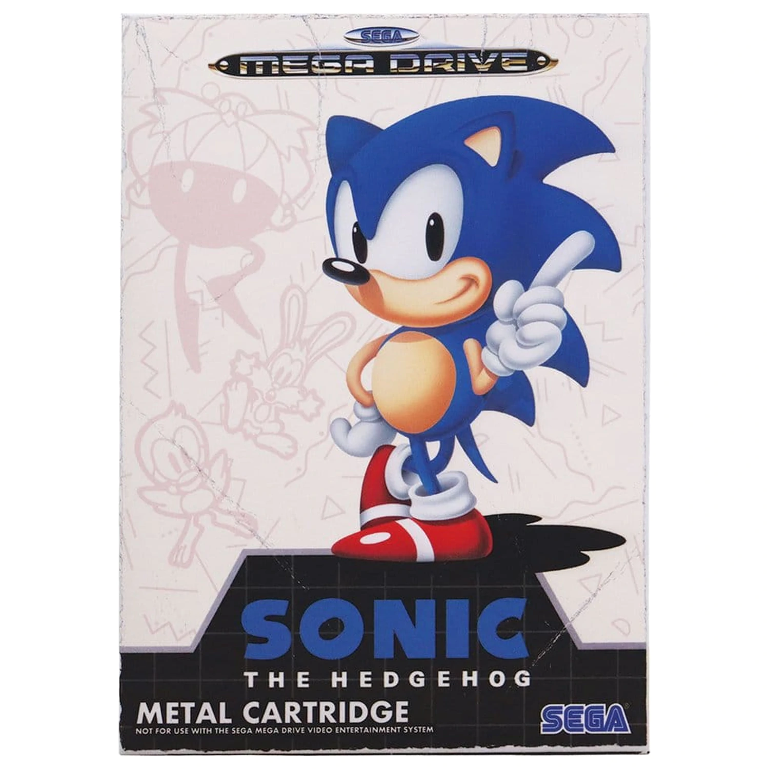 Sonic the Hedgehog Replica Game Cartridge Limited Edition 11 x 7 x 1 cm poza produsului