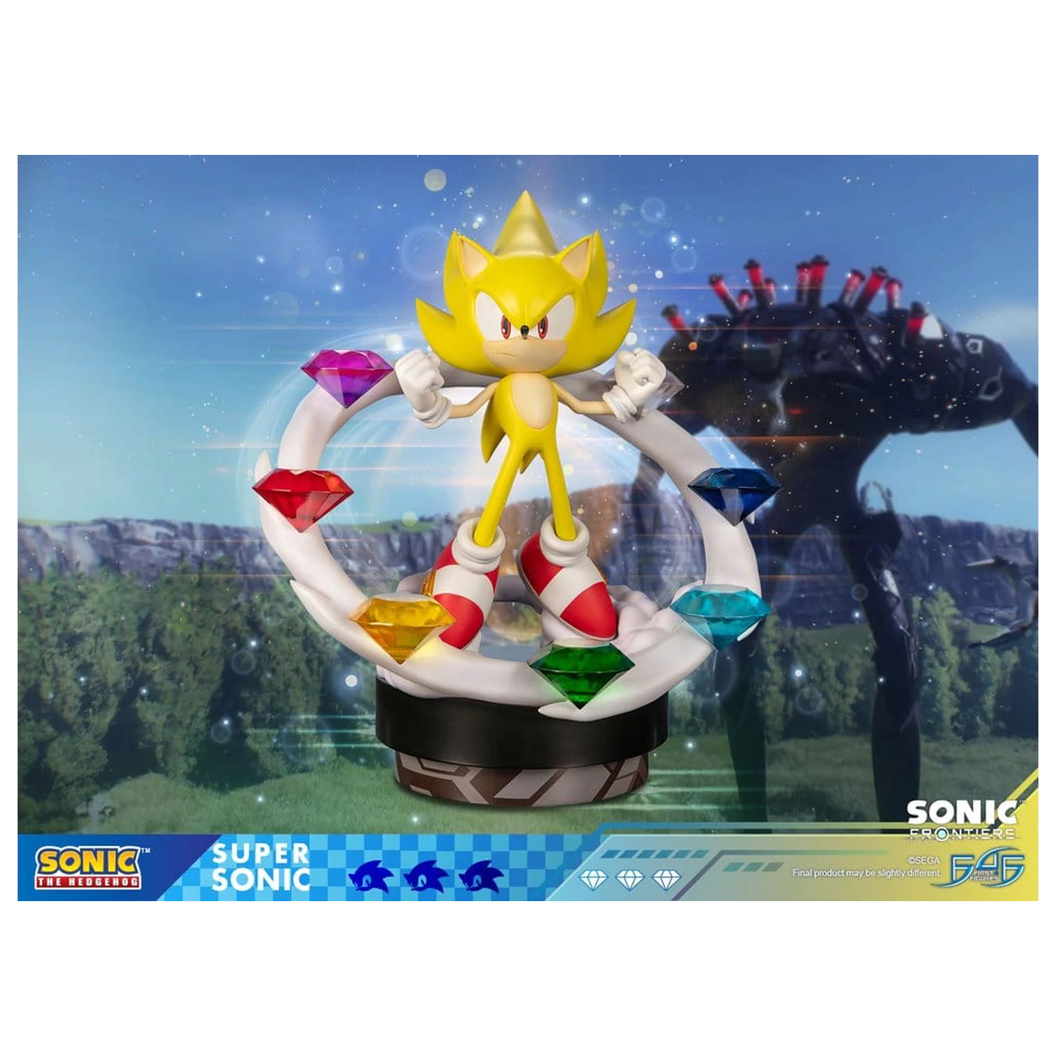 Sonic The Hedgehog Sonic Frontiers Statuie din Rasina Super Sonic 45 cm poza produsului