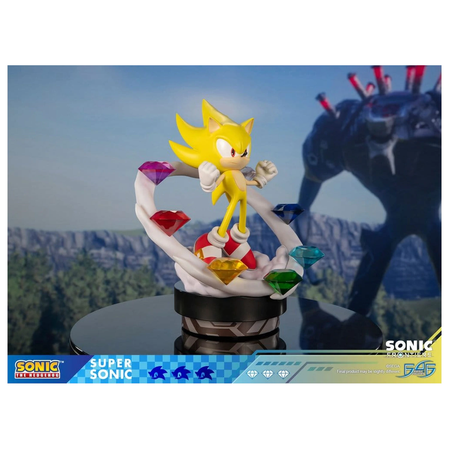 Sonic The Hedgehog Sonic Frontiers Statuie din Rasina Super Sonic 45 cm poza produsului
