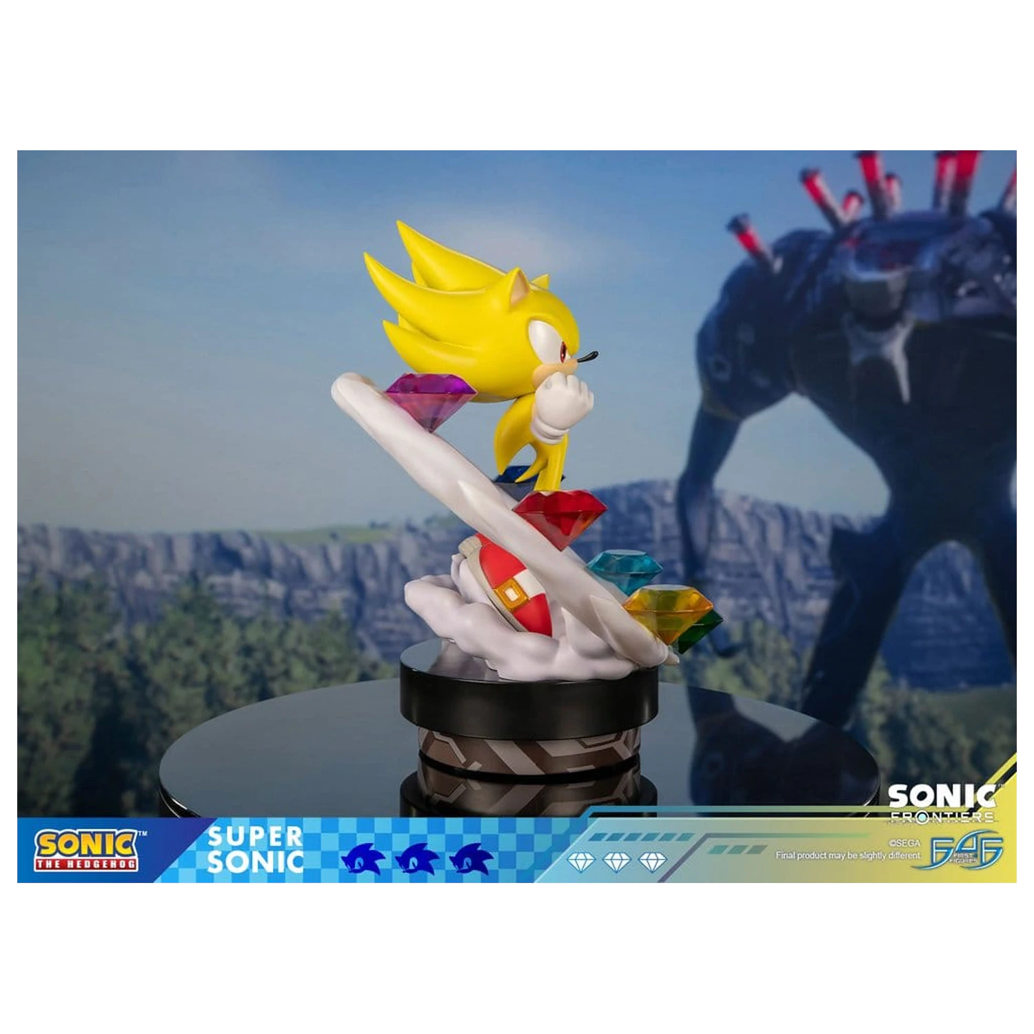 Sonic The Hedgehog Sonic Frontiers Statuie din Rasina Super Sonic 45 cm poza produsului