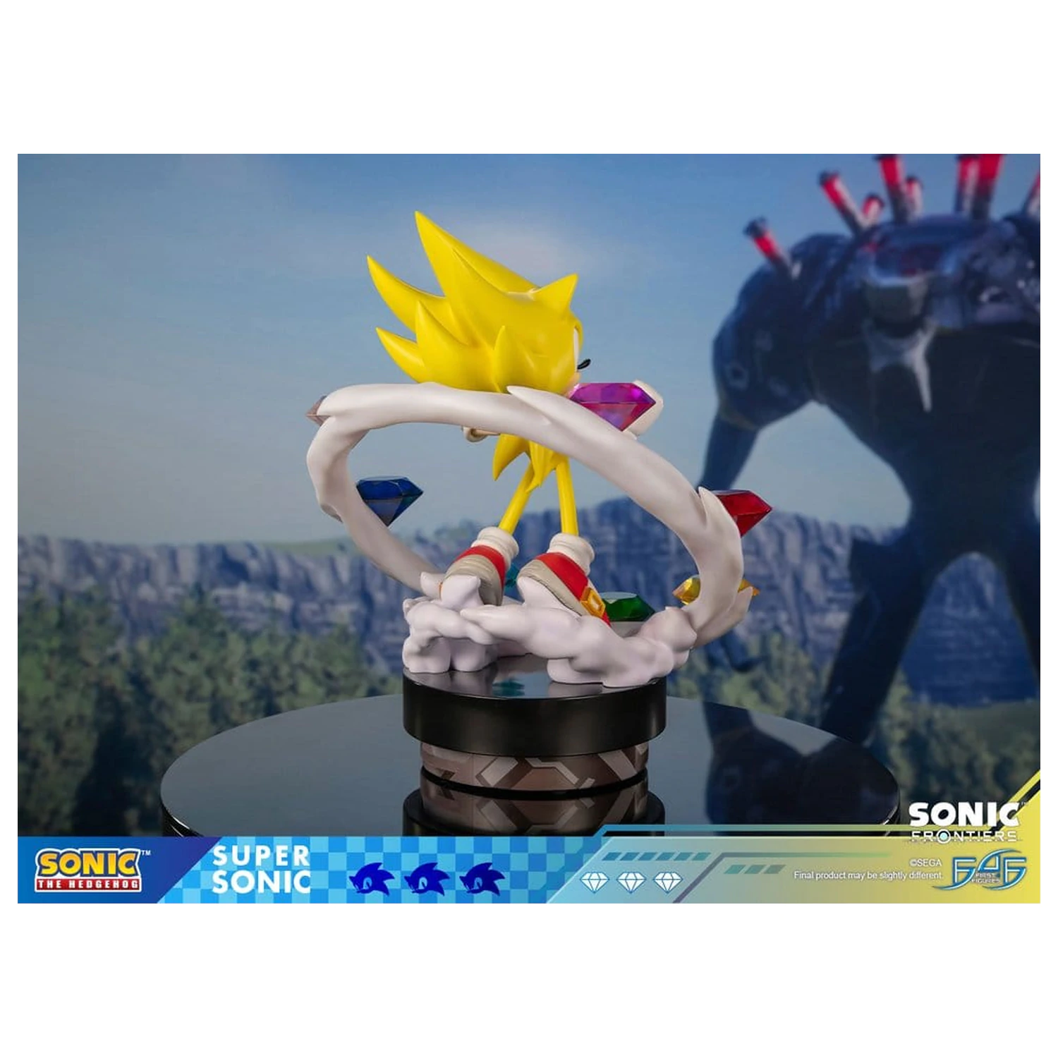 Sonic The Hedgehog Sonic Frontiers Statuie din Rasina Super Sonic 45 cm poza produsului