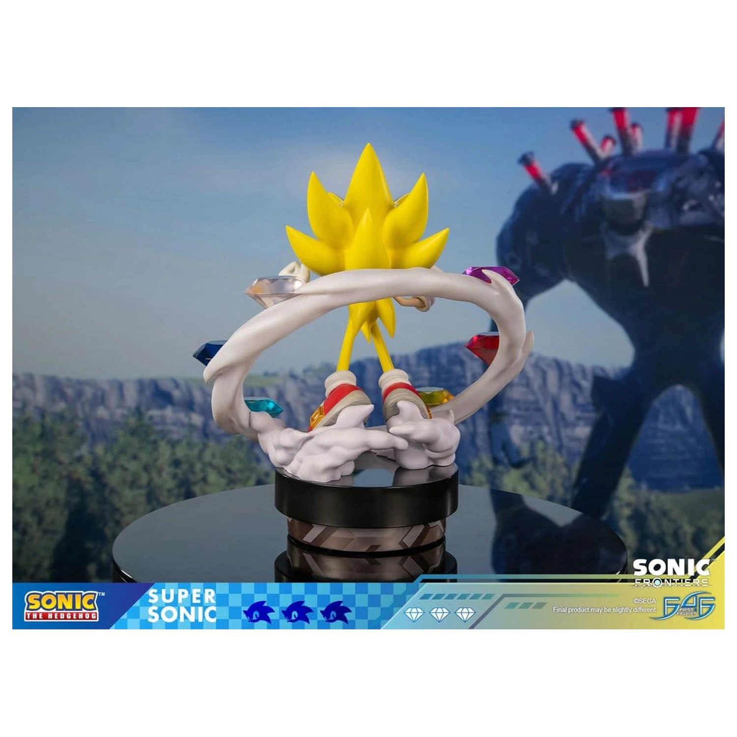 Sonic The Hedgehog Sonic Frontiers Statuie din Rasina Super Sonic 45 cm poza produsului