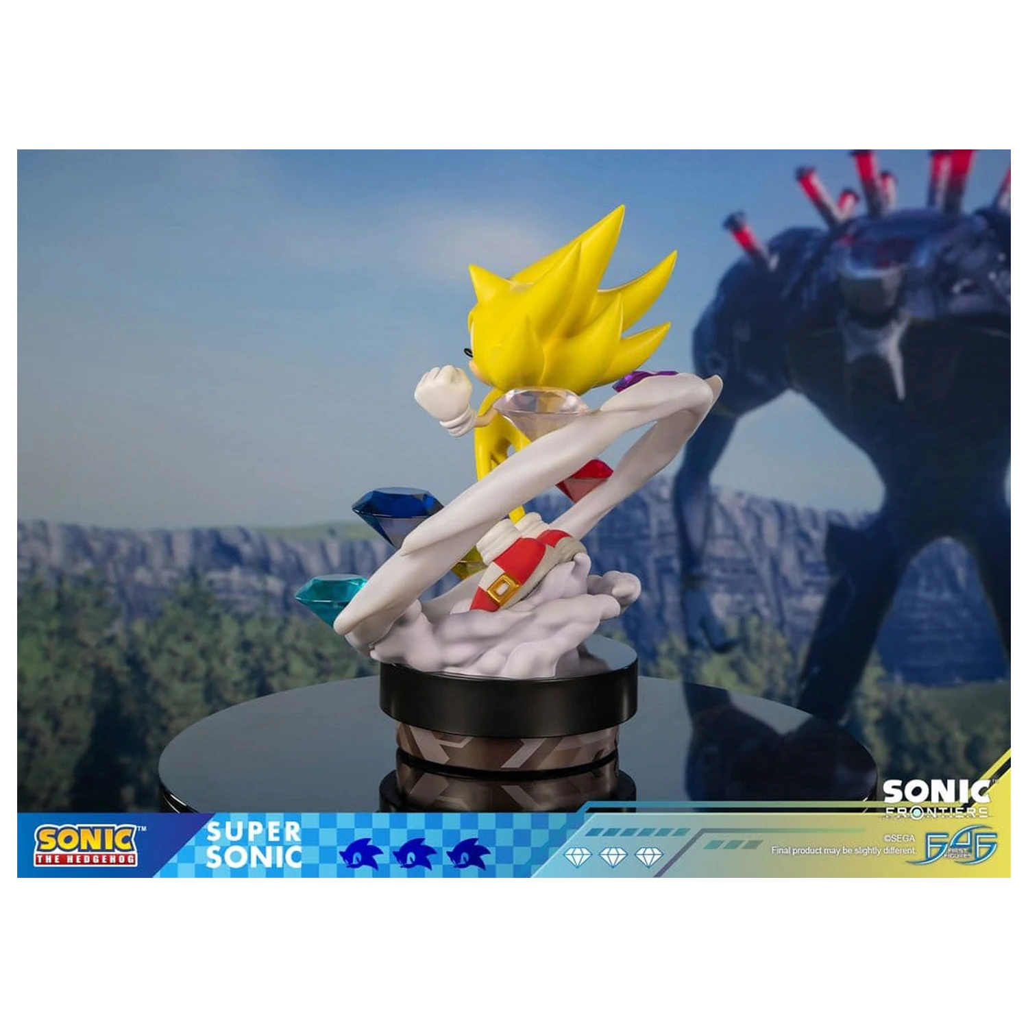 Sonic The Hedgehog Sonic Frontiers Statuie din Rasina Super Sonic 45 cm poza produsului