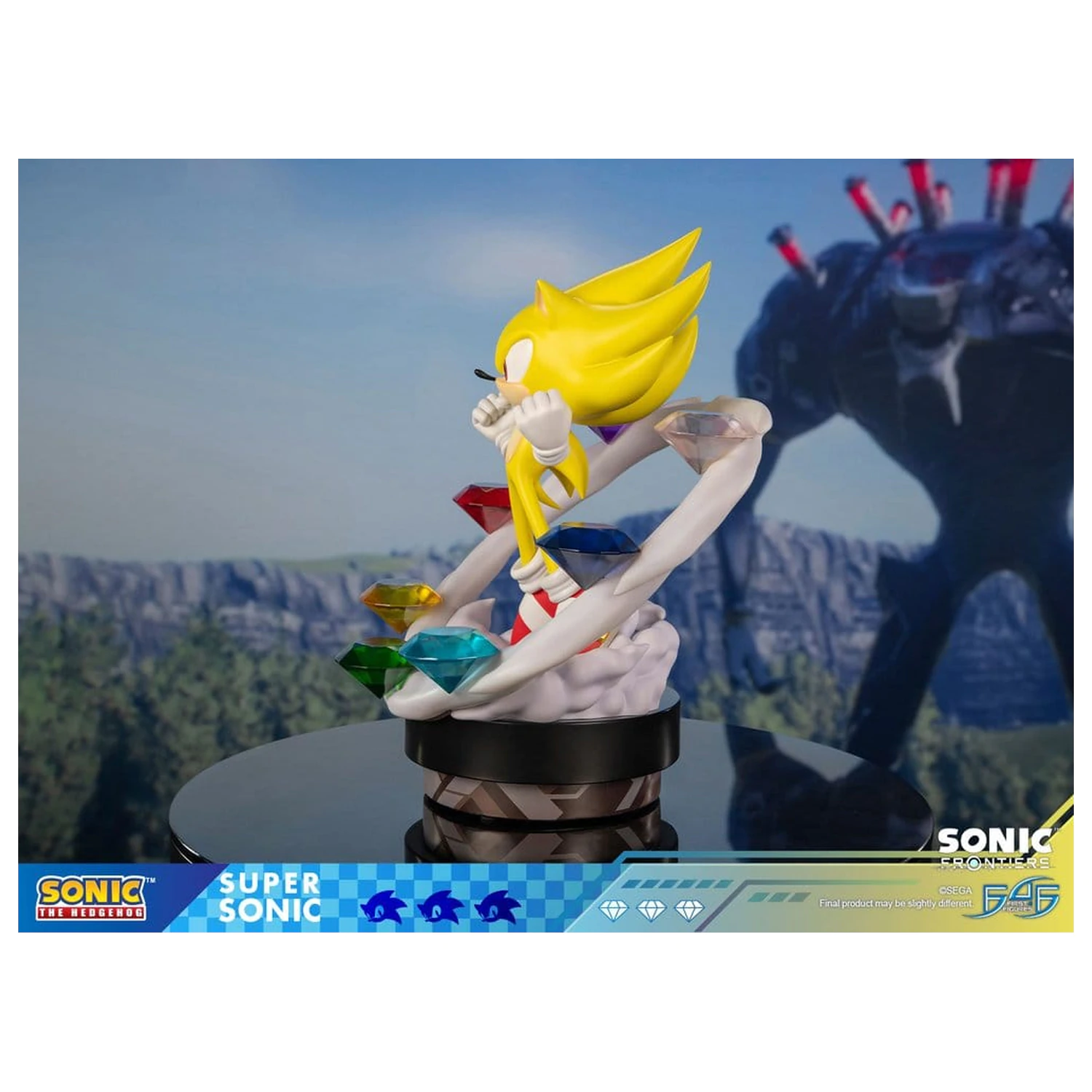 Sonic The Hedgehog Sonic Frontiers Statuie din Rasina Super Sonic 45 cm poza produsului