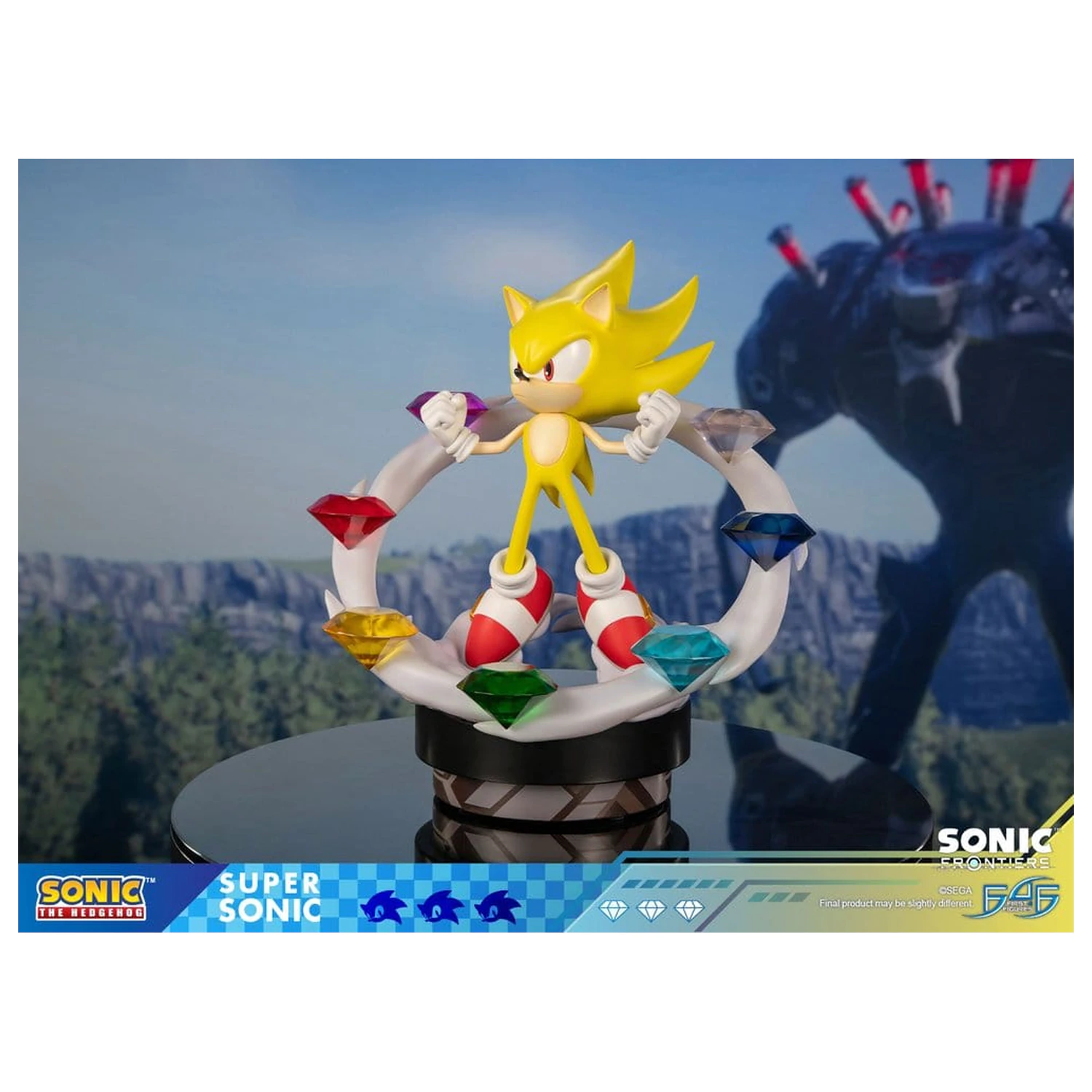 Sonic The Hedgehog Sonic Frontiers Statuie din Rasina Super Sonic 45 cm poza produsului