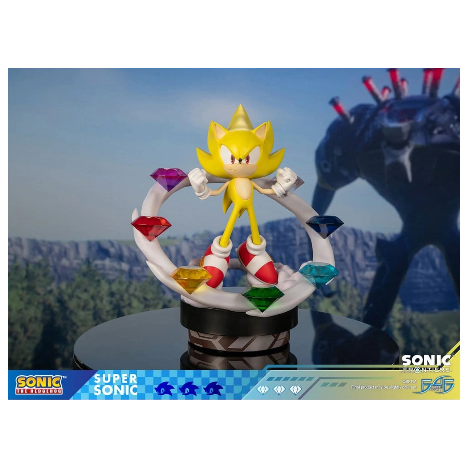 Sonic The Hedgehog Sonic Frontiers Statuie din Rasina Super Sonic 45 cm poza produsului