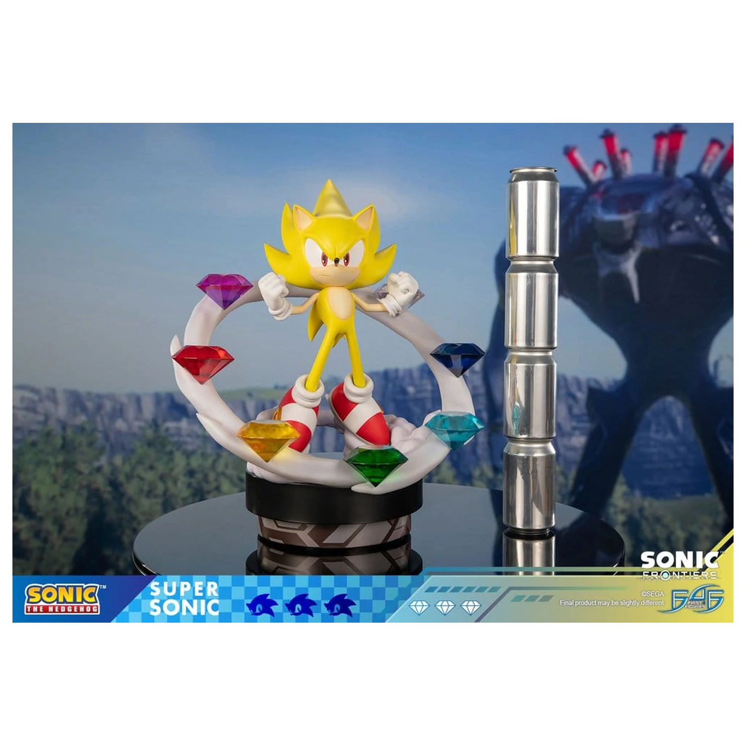Sonic The Hedgehog Sonic Frontiers Statuie din Rasina Super Sonic 45 cm poza produsului