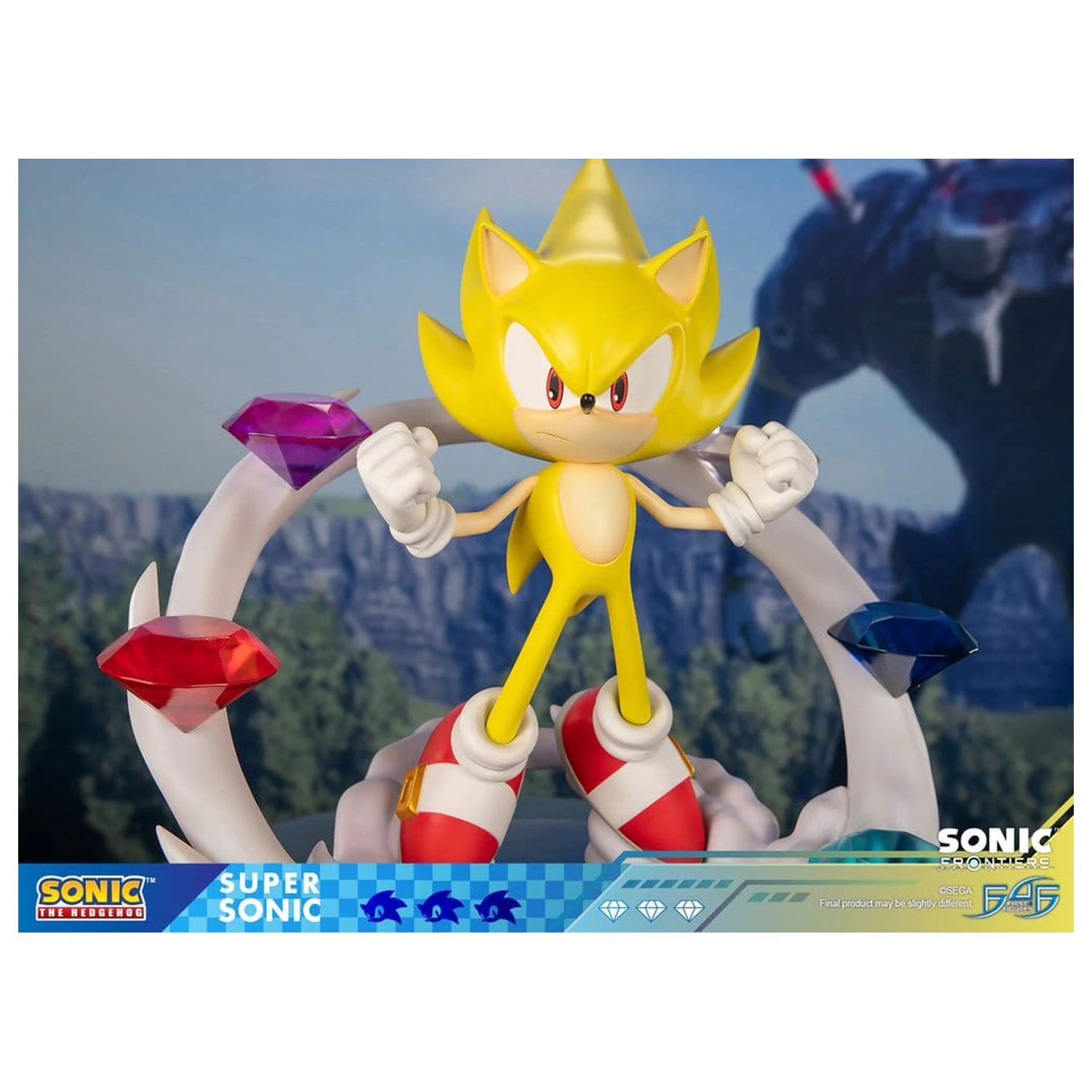 Sonic The Hedgehog Sonic Frontiers Statuie din Rasina Super Sonic 45 cm poza produsului