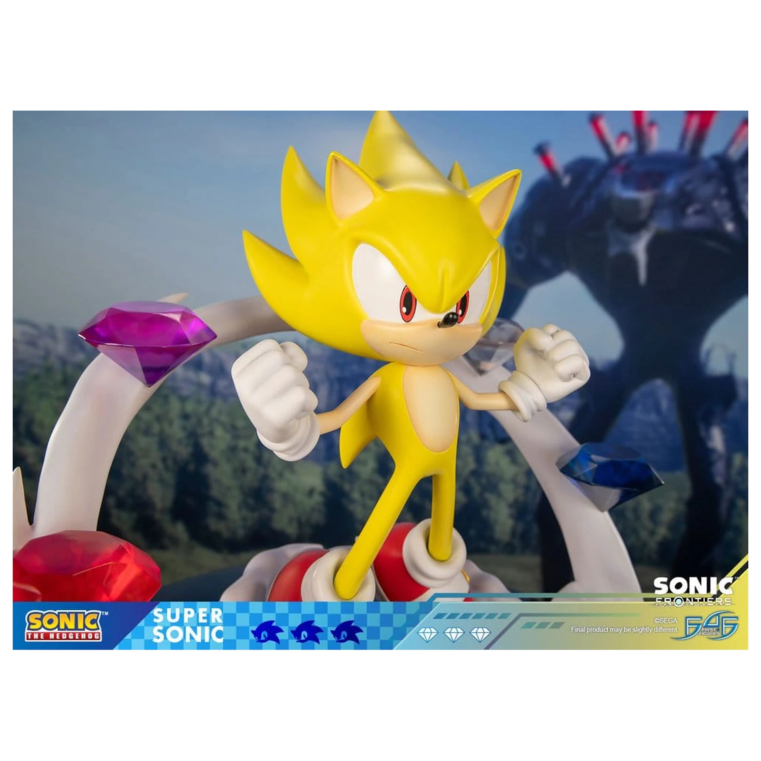 Sonic The Hedgehog Sonic Frontiers Statuie din Rasina Super Sonic 45 cm poza produsului