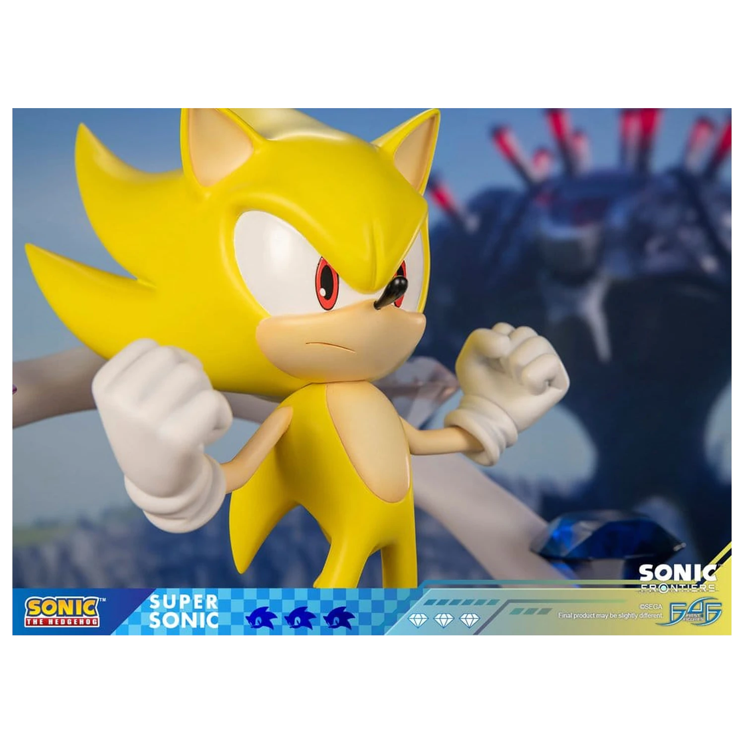 Sonic The Hedgehog Sonic Frontiers Statuie din Rasina Super Sonic 45 cm poza produsului