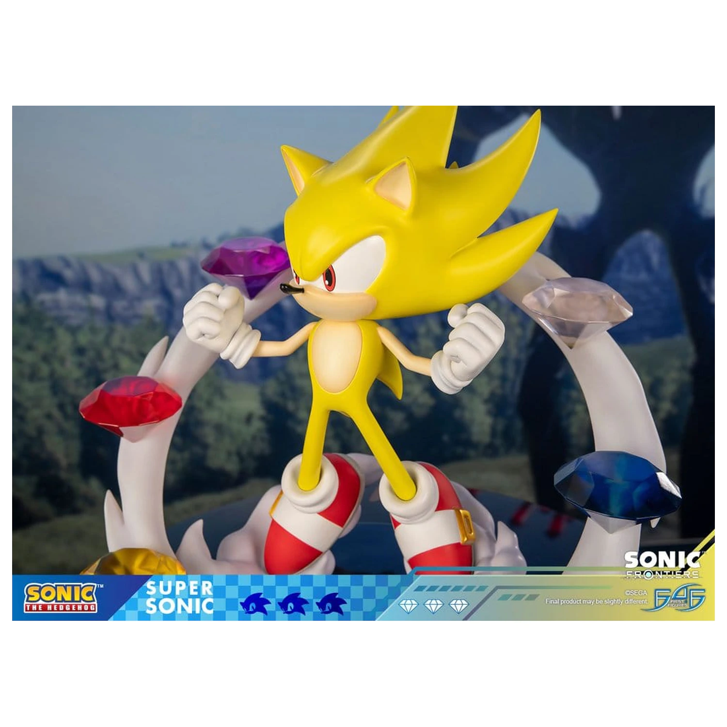 Sonic The Hedgehog Sonic Frontiers Statuie din Rasina Super Sonic 45 cm poza produsului