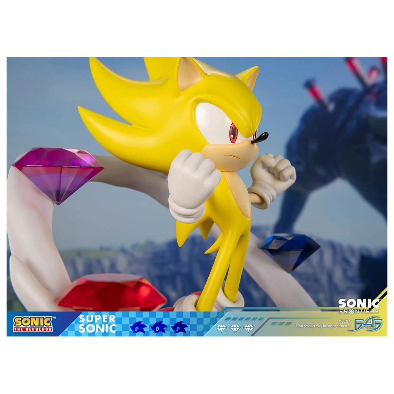 Sonic The Hedgehog Sonic Frontiers Statuie din Rasina Super Sonic 45 cm poza produsului