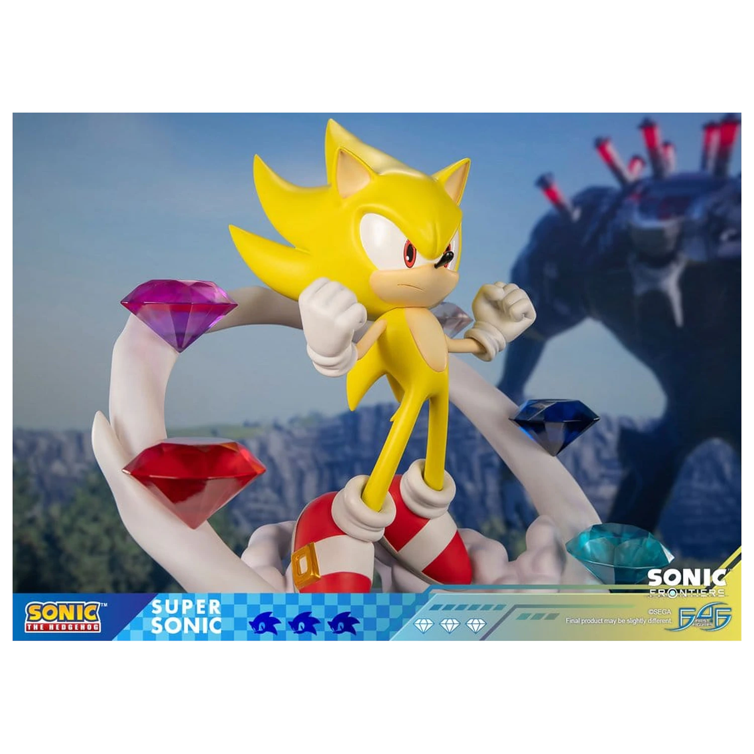 Sonic The Hedgehog Sonic Frontiers Statuie din Rasina Super Sonic 45 cm poza produsului