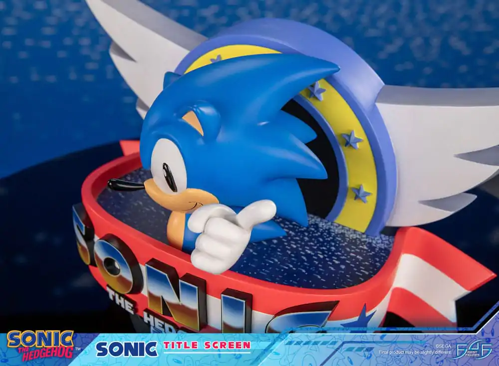 Sonic the Hedgehog Statuie Sonic Title Screen 21 cm poza produsului