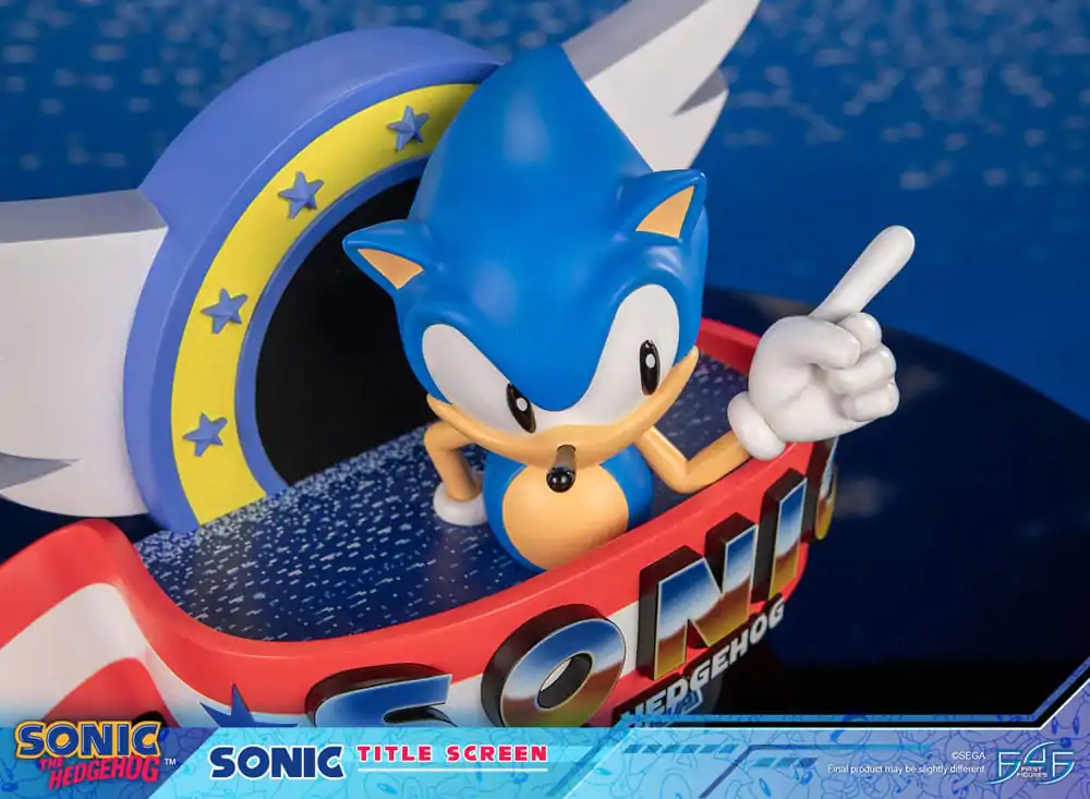 Sonic the Hedgehog Statuie Sonic Title Screen 21 cm poza produsului
