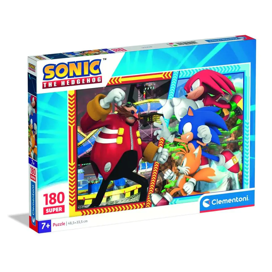 Sonic the Hedgehog super puzzle 180 piese poza produsului