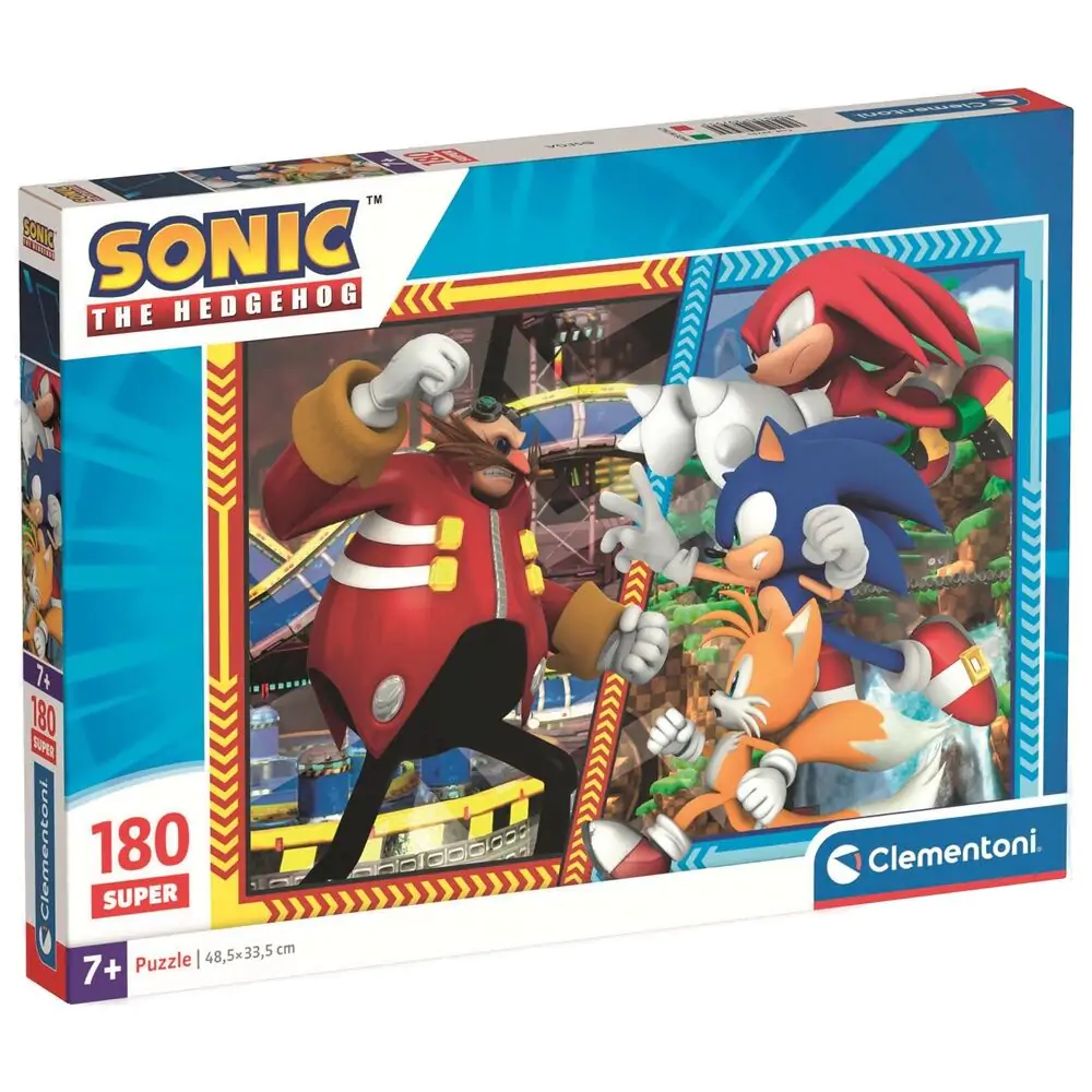 Sonic the Hedgehog super puzzle 180 piese poza produsului