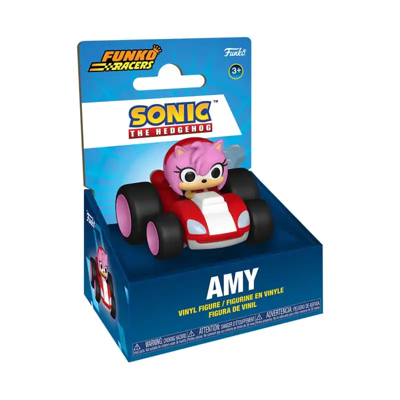 Sonic The Hedgehog Super Racers Figurina turnata sub presiune Amy Rose 5 cm poza produsului