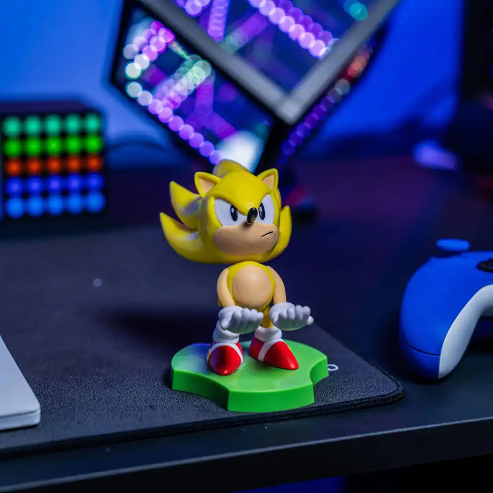 Sonic the Hedgehog Super Sonic mini cablu tip statuetă 10 cm poza produsului