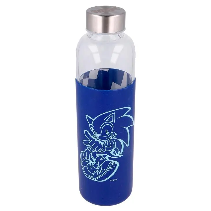 Sticlă cu înveliș din silicon Sonic the Hedgehog 585ml poza produsului