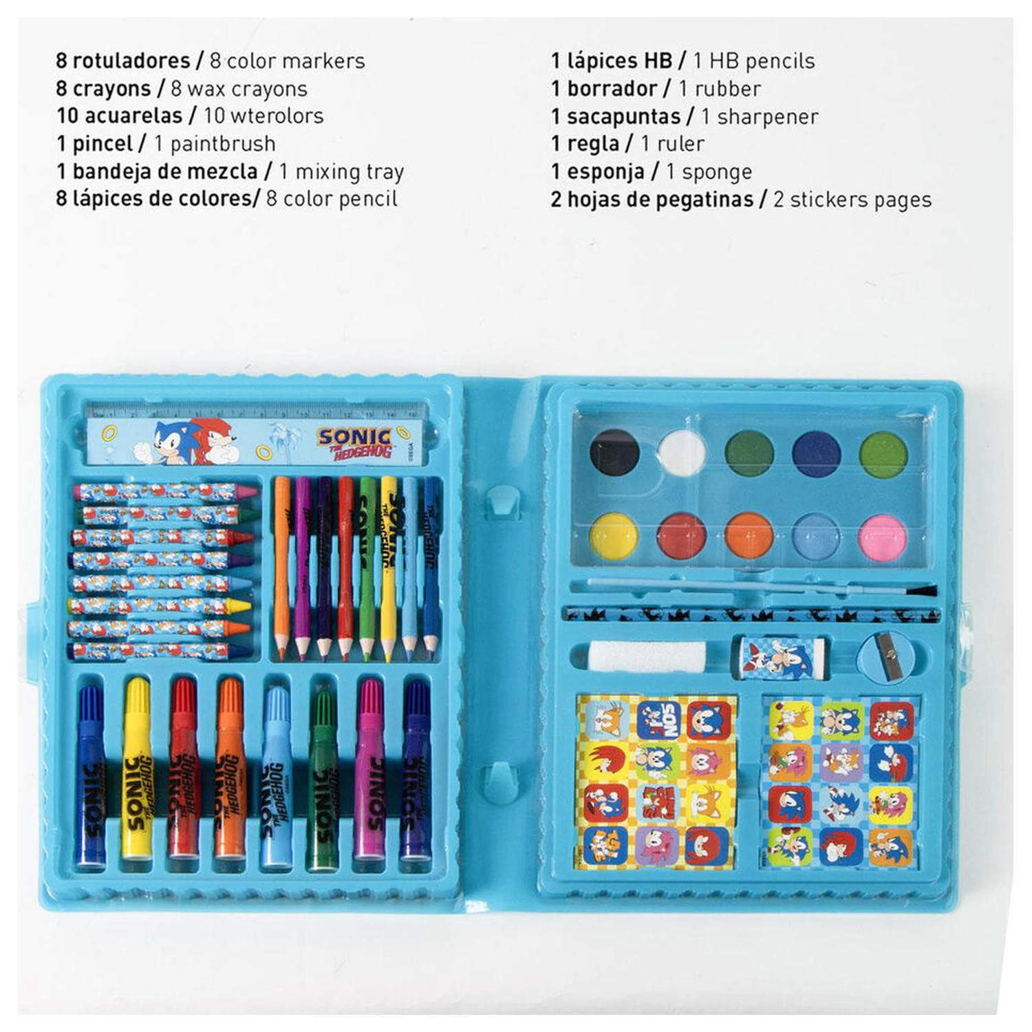 Sonic the Hedgehog carcasă staționară pentru colorat poza produsului