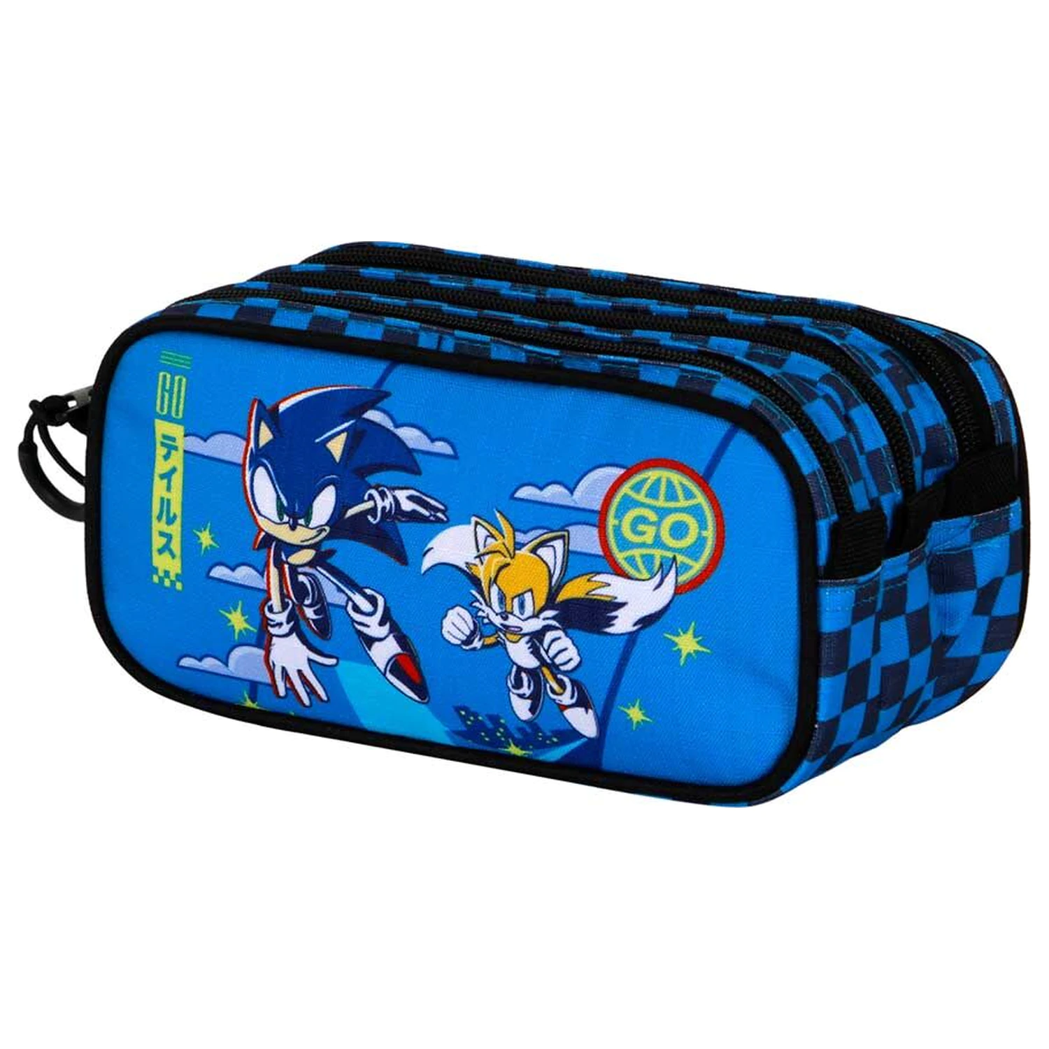 Sonic the Hedgehog etui triplu pentru creioane poza produsului