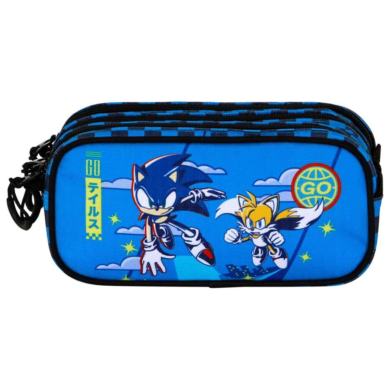 Sonic the Hedgehog etui triplu pentru creioane poza produsului