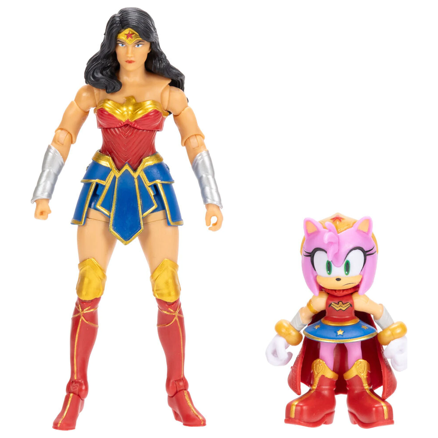 Sonic The Hedgehog x Dc Comics Amy & Wonder Woman figurină poza produsului