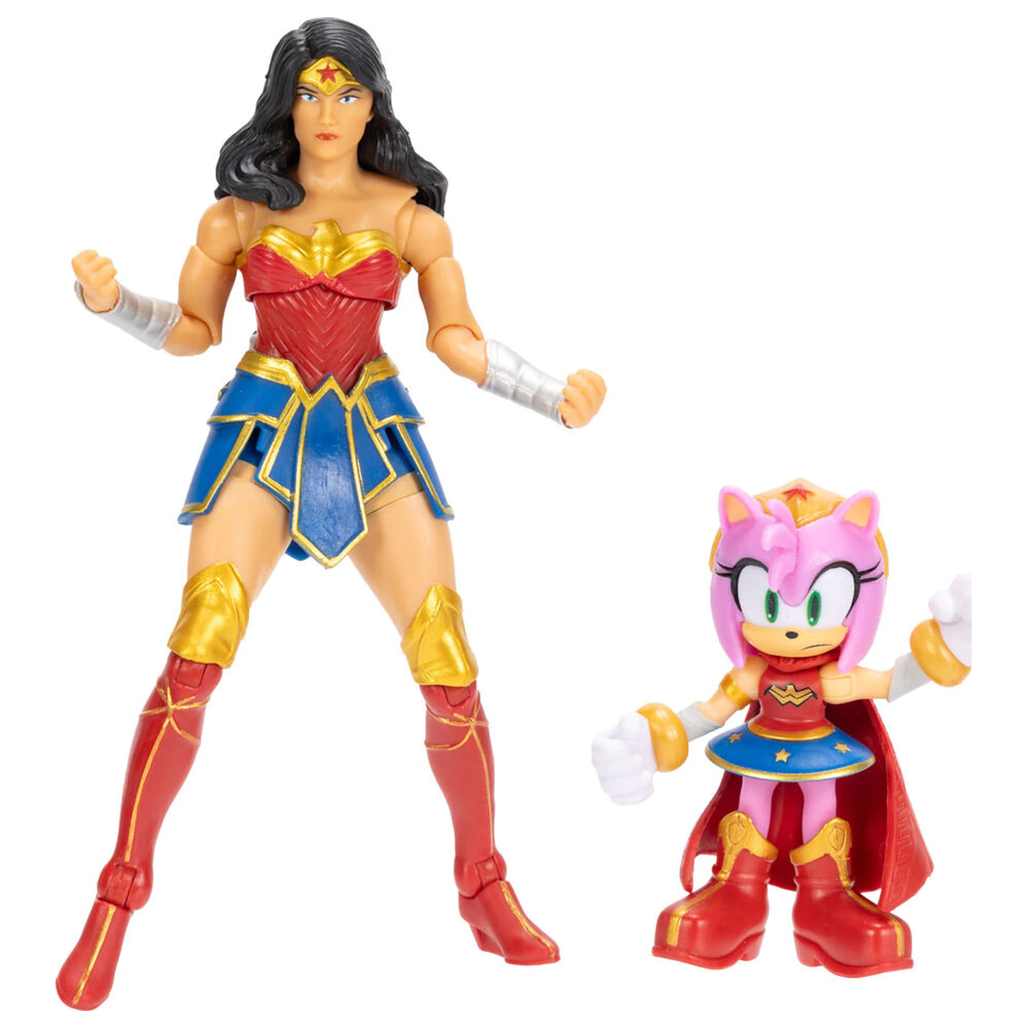 Sonic The Hedgehog x Dc Comics Amy & Wonder Woman figurină poza produsului