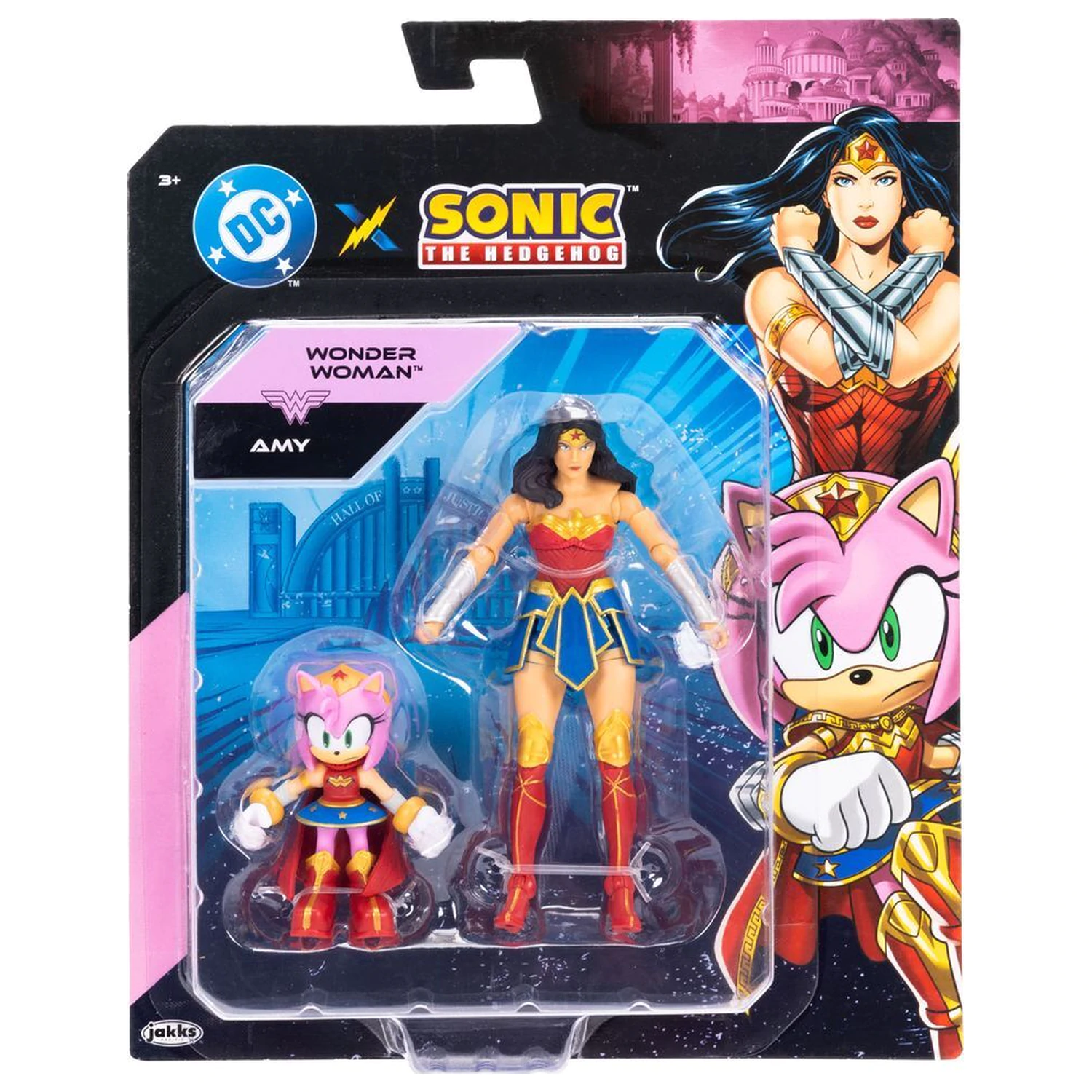 Sonic The Hedgehog x Dc Comics Amy & Wonder Woman figurină poza produsului