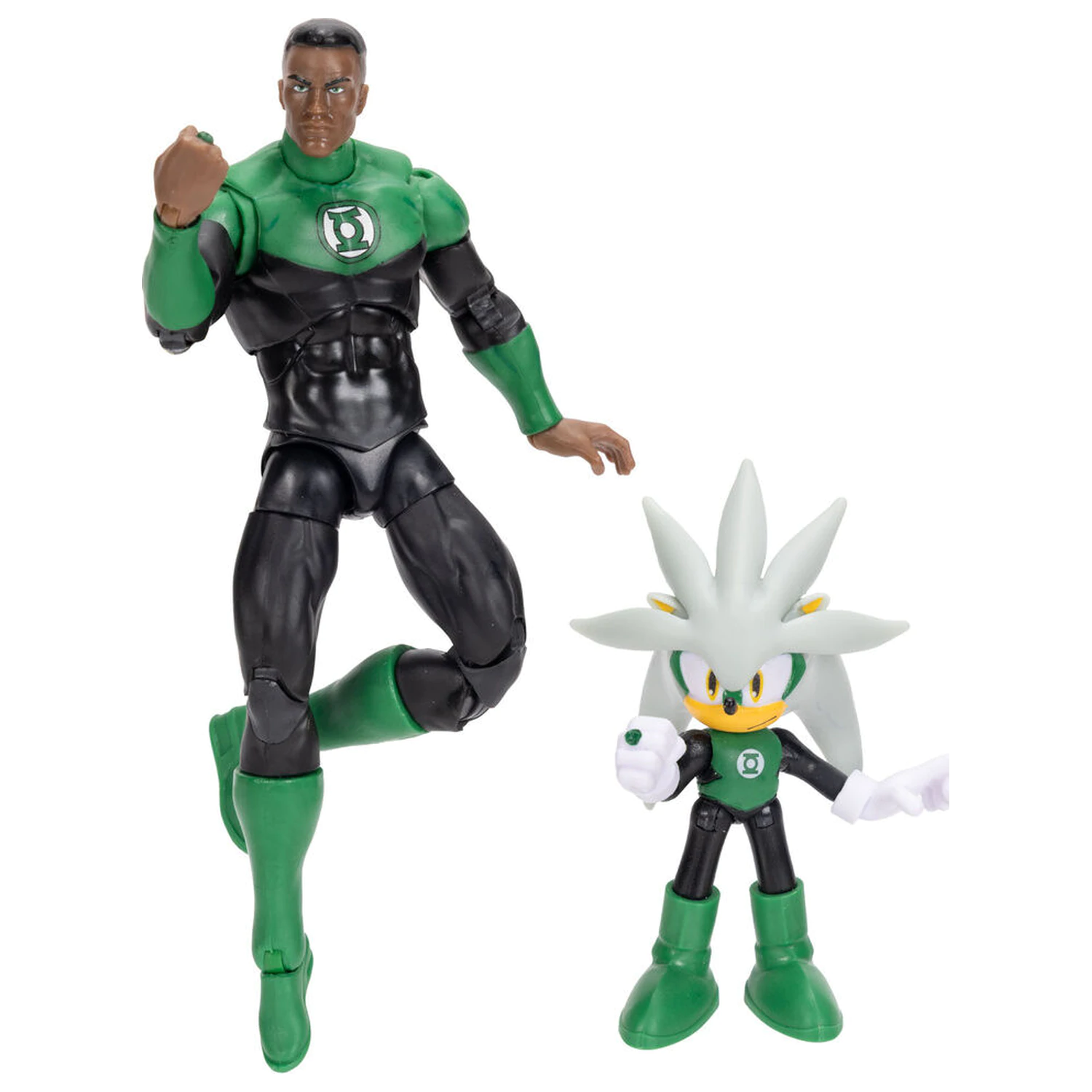 Sonic The Hedgehog x DC Comics Silver & Green Lantern figura poza produsului