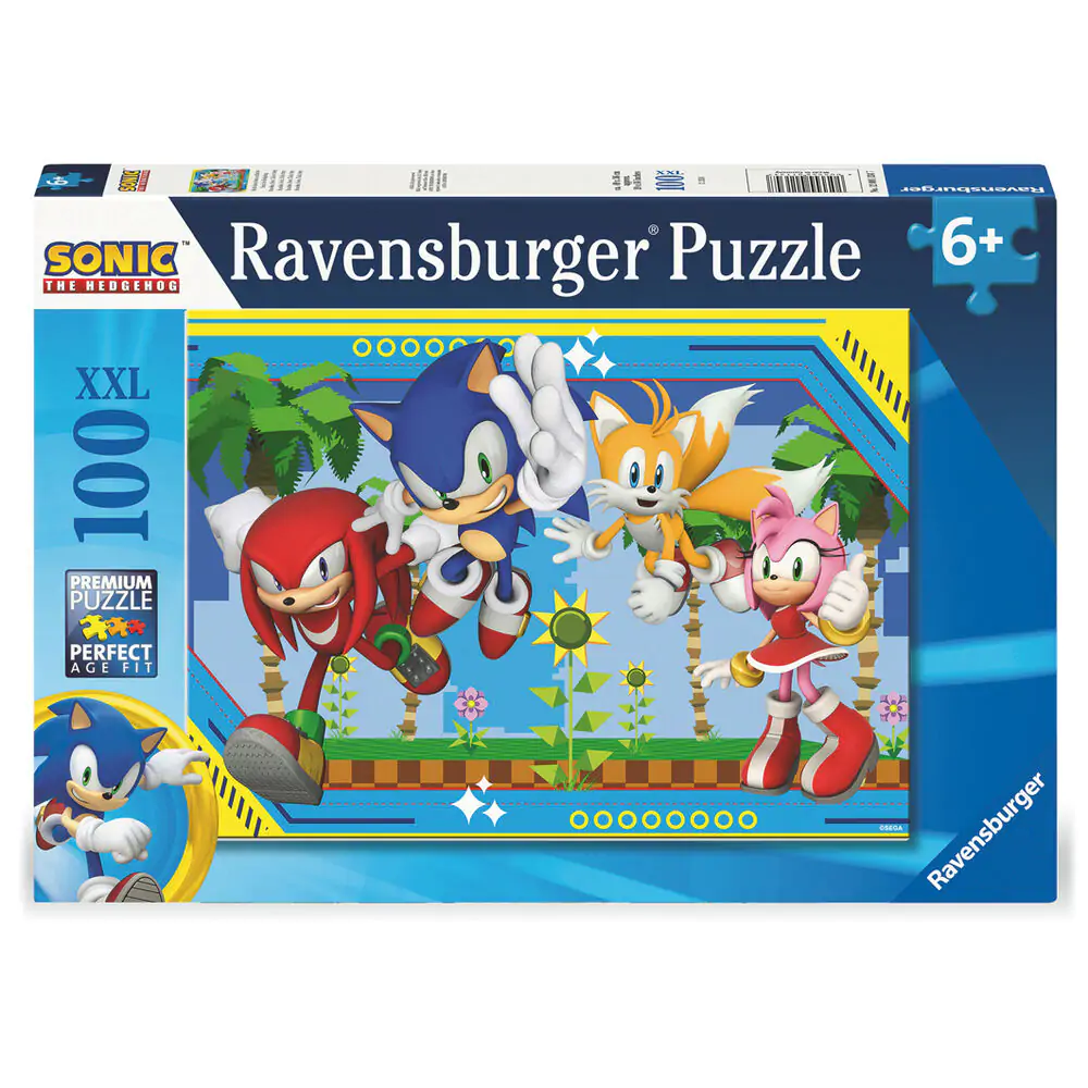 Sonic the Hedgehog Puzzle XXL 100 bucăți poza produsului