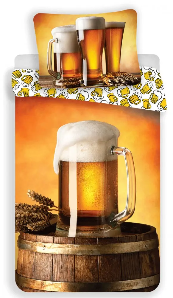 Husa de plapuma Beer 140x200 cm, 70x90 cm poza produsului