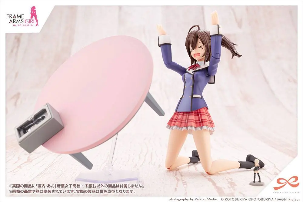 Sousai Shojo Teien Kit Model Plastic 1/10 Ao Gennai Wakaba Girls' High School Uniformă de iarnă 16 cm poza produsului