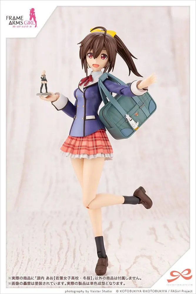 Sousai Shojo Teien Kit Model Plastic 1/10 Ao Gennai Wakaba Girls' High School Uniformă de iarnă 16 cm poza produsului