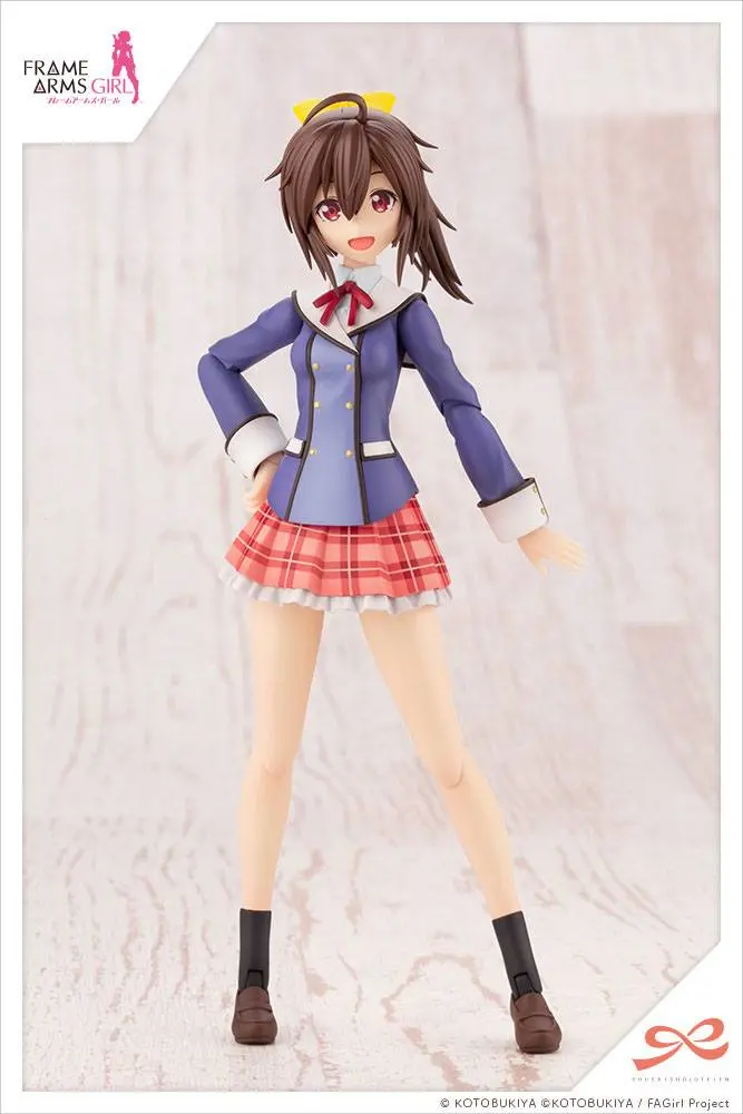 Sousai Shojo Teien Kit Model Plastic 1/10 Ao Gennai Wakaba Girls' High School Uniformă de iarnă 16 cm poza produsului