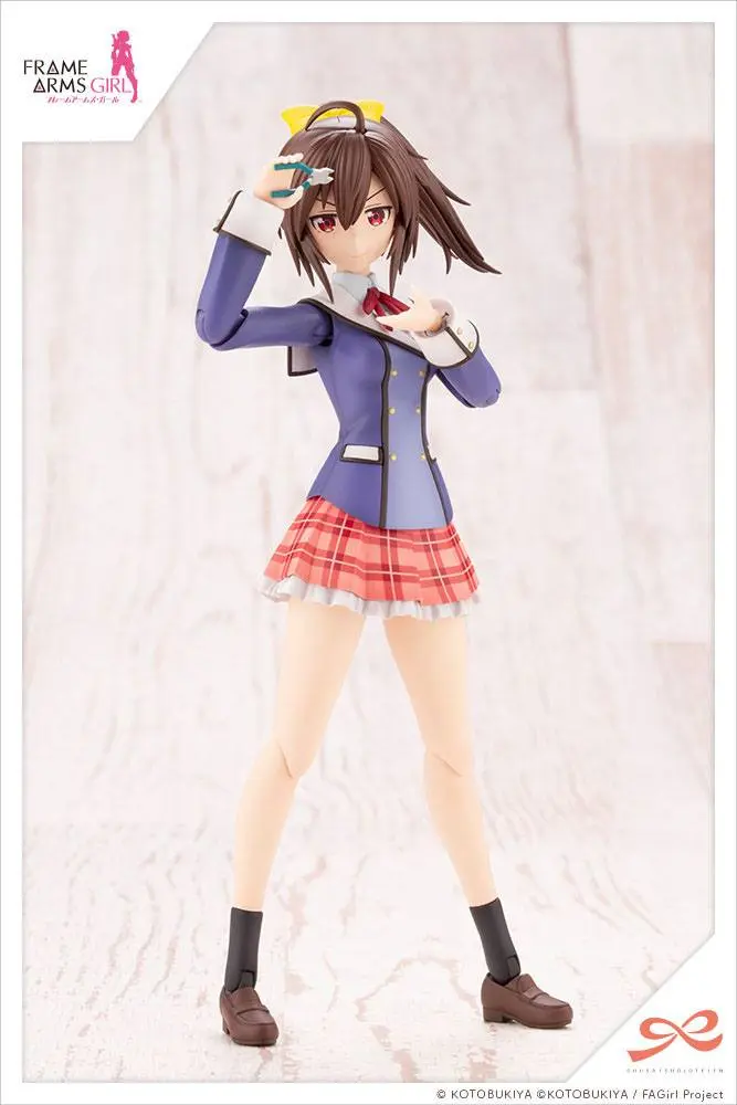 Sousai Shojo Teien Kit Model Plastic 1/10 Ao Gennai Wakaba Girls' High School Uniformă de iarnă 16 cm poza produsului