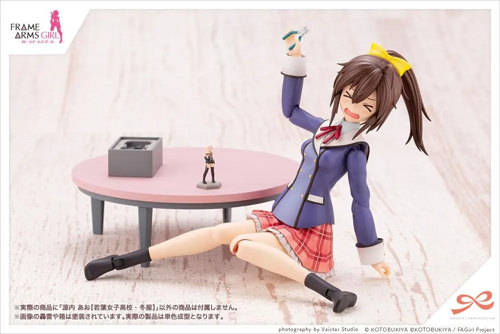 Sousai Shojo Teien Kit Model Plastic 1/10 Ao Gennai Wakaba Girls' High School Uniformă de iarnă 16 cm poza produsului